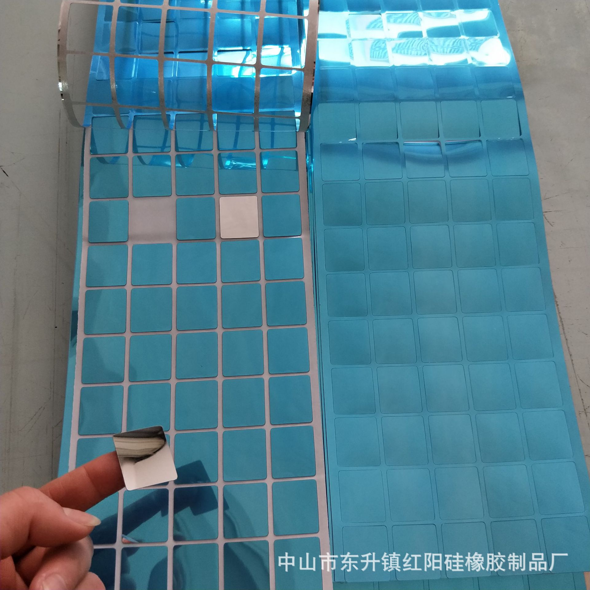 供应银色反光片 灯具镜面蓝色反光片 镀铝PET反光片 扩散膜 灯饰照明厂家批发实拍图