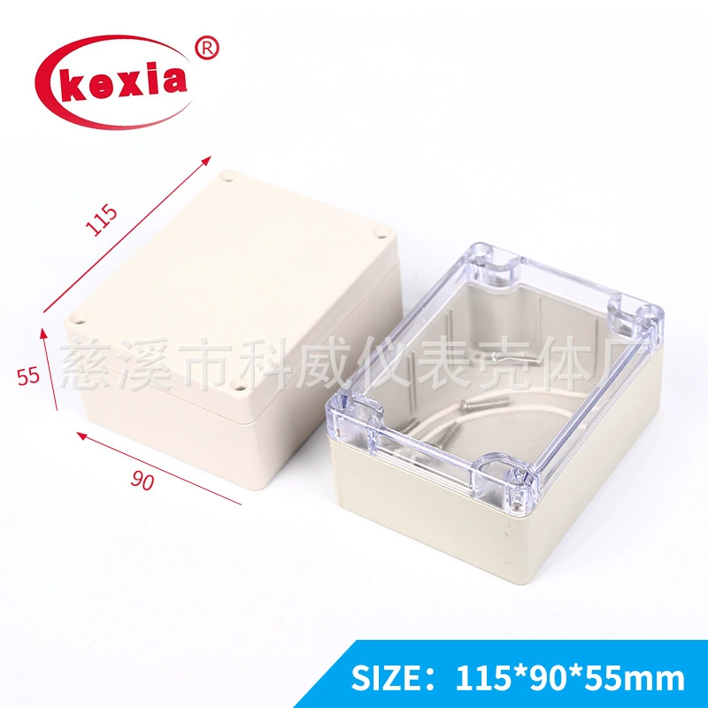 Kw-77 (непрозрачная) пластиковая водонепроницаемая распределительная коробка на открытом воздухе непромокаемая коробка 115*90*55 мм