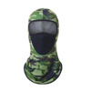 Silk summer helmet for cycling, breathable windproof camouflage mask, sun protection