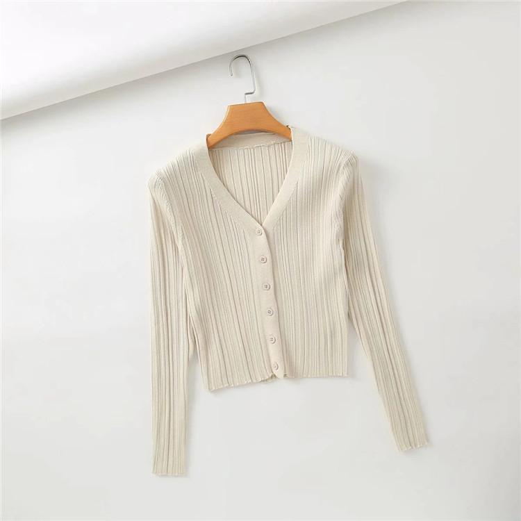 autumn Fashion women s casual all-match solid color knit sweater  NSLD13689