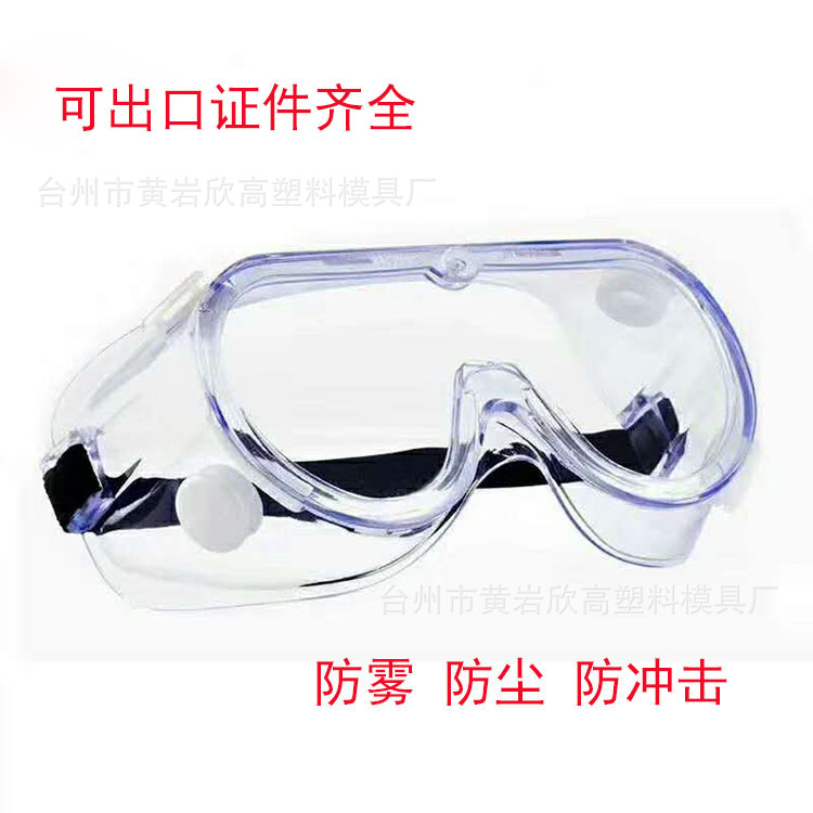 CE認證護目鏡防護防塵飛濺可帶近視鏡四珠透明防霧全封閉護目眼鏡