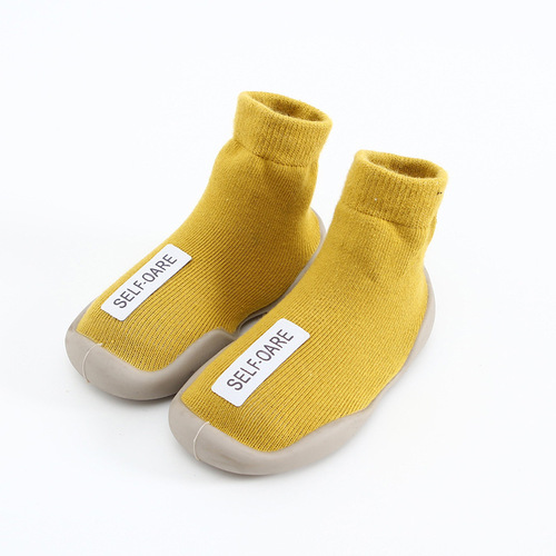  Autumn New Product Baby Floor Socks and Shoes Cloth Label Children's Socks and Shoes Breathable Soft Sole Indoor Shoes Kindergarten
