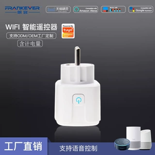 欧规wifi智能插座 语音控制带电量检测 16A涂鸦智能插座 批发定制