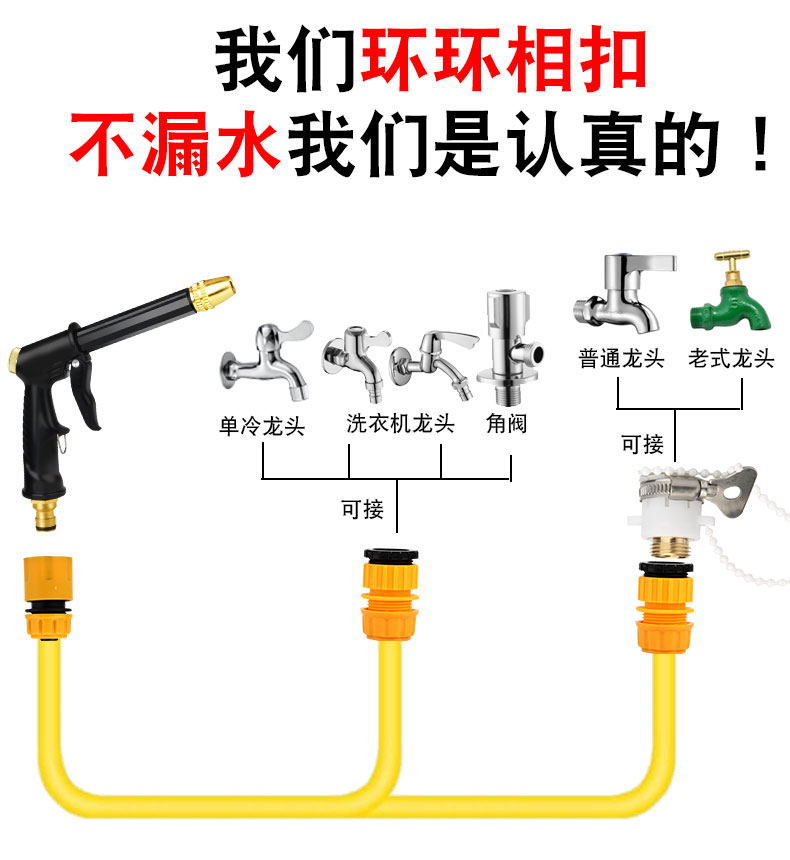 洗车水罐厂家供应高压洗车神器套装家用洗车软管套装四季柔软耐寒水管详情15