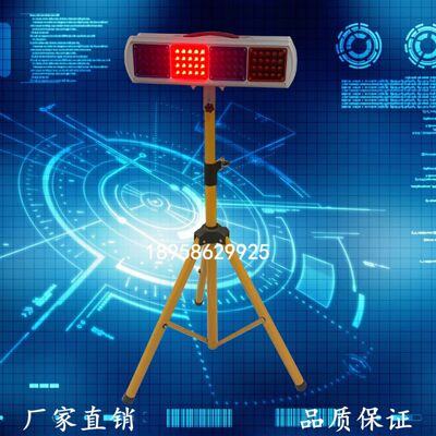充电式爆闪灯红蓝爆闪灯安全警示灯太阳能信号灯厂家直销品质保证