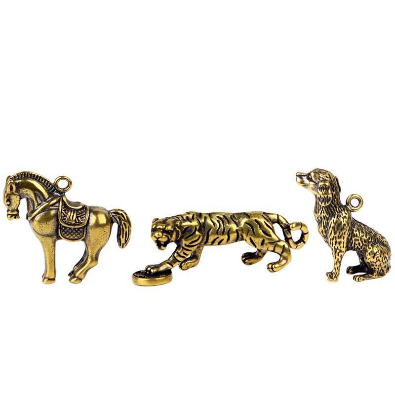 Retro coche decoración Zodiaco clave colgante llavero accesorios tridimensional sólido tejido a mano cuerda colgante