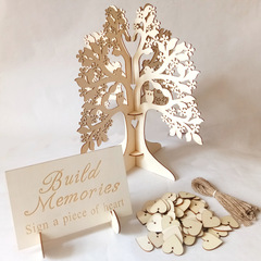 Wooden craft decorative items creative wedding supplies wish tree sign-in table desk home decoration wooden products wholesale