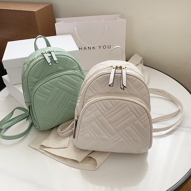 雙肩包女大容量時尚休閑百搭學生包單肩斜挎手提背包女包跨境專供