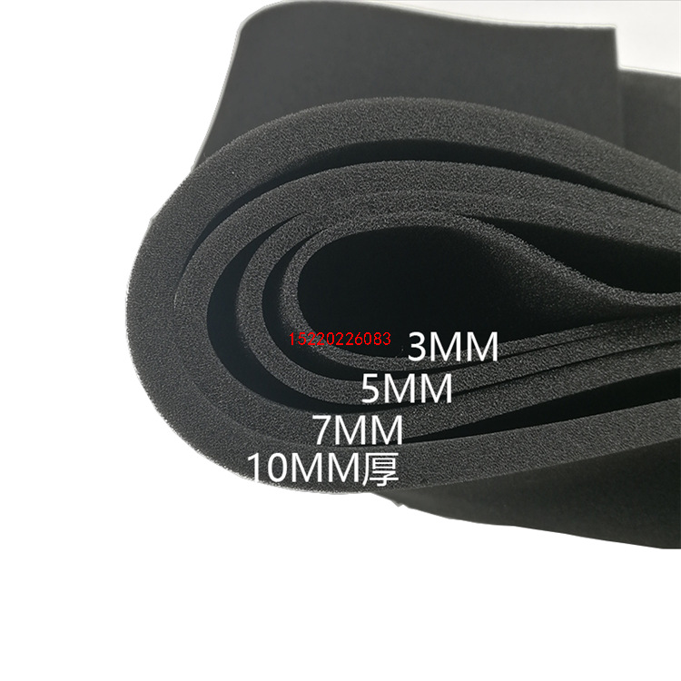 生产加工成型 海绵圆柱子异形过滤海绵块 黑色高密度海绵