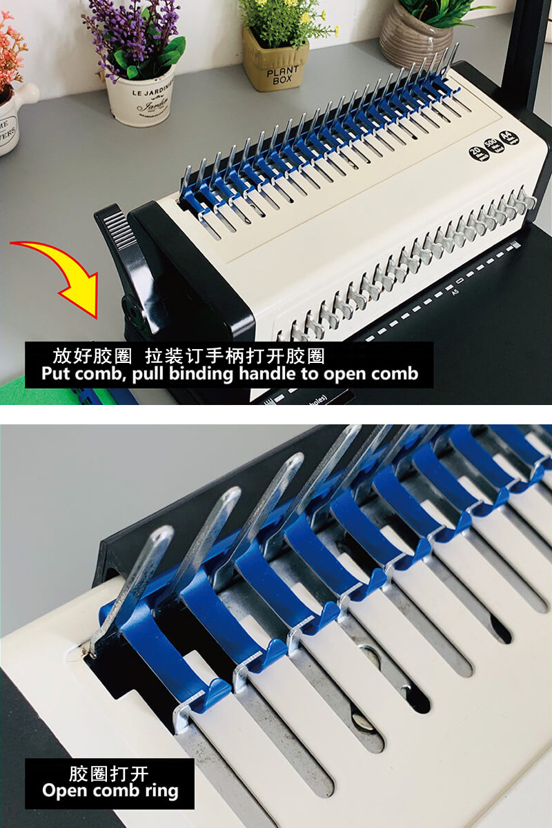 S9026A胶圈打孔装订机活页台历笔记本打孔装订机多功能手动装订机详情图6