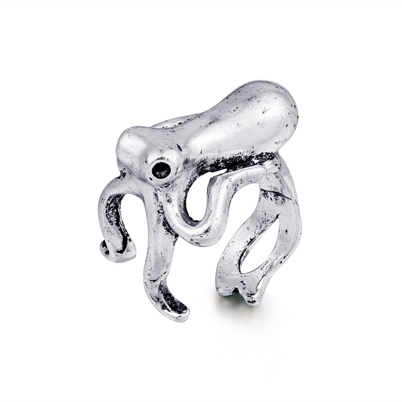 European New Trend Punk Retro Cute Hippo Ring Men And Women Animal Ring Foreign Trade Popular Style display picture 2