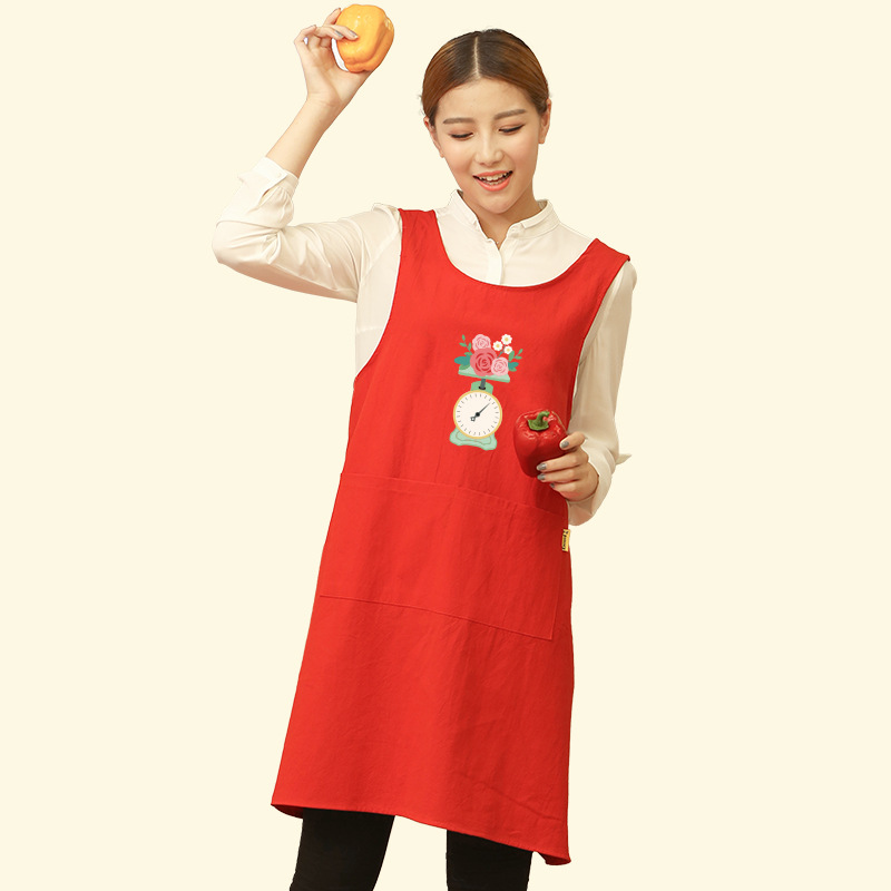 Lindo japonés delantal antiincrustante hogar cocina hogar hombres y mujeres moda adulto ropa de trabajo logotipo personalizado