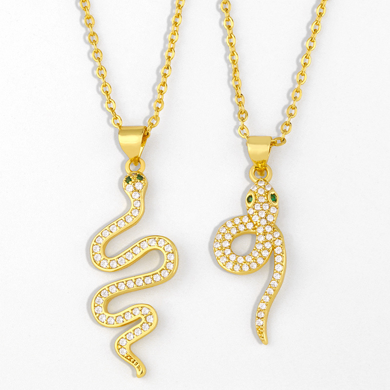 Fashion Hip-hop Style Simple Clavicle Chain Snake Pendant Necklace For Women display picture 2