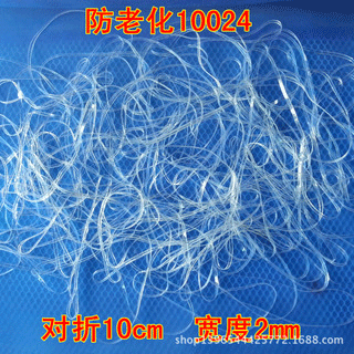 10024透明防老化 耐高温 环保透明橡皮筋 橡皮圈 牛皮筋 厂家直销