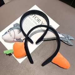 Creative and Funny Carrot Hairband in Dongdaemun Trend, Suitable for Women, Children, and Adults