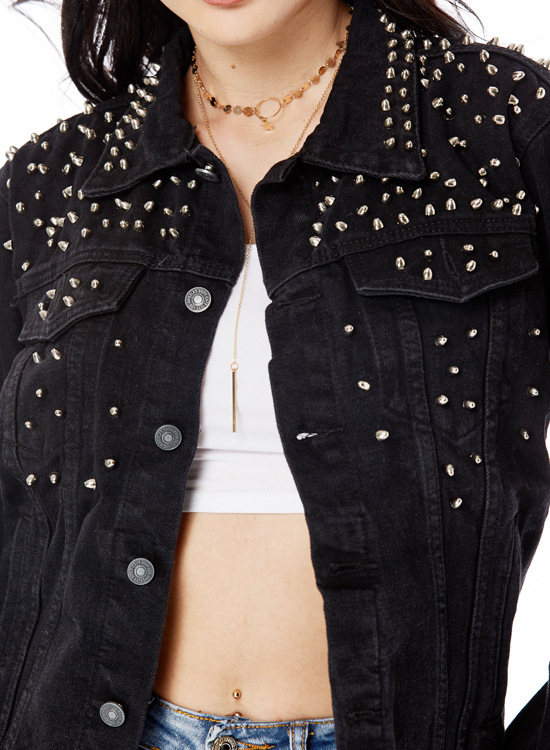 black rivet short denim jacket NSSY9146