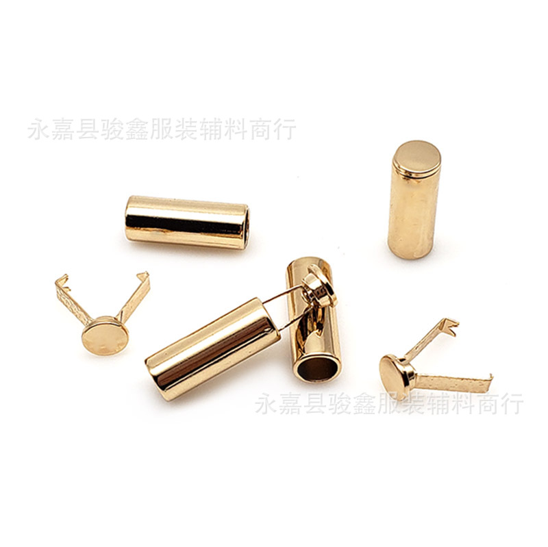 .锌合金属挂镀吊钟止绳扣吊扣绳头卡扣卫衣裤头帽绳纽扣装饰扣