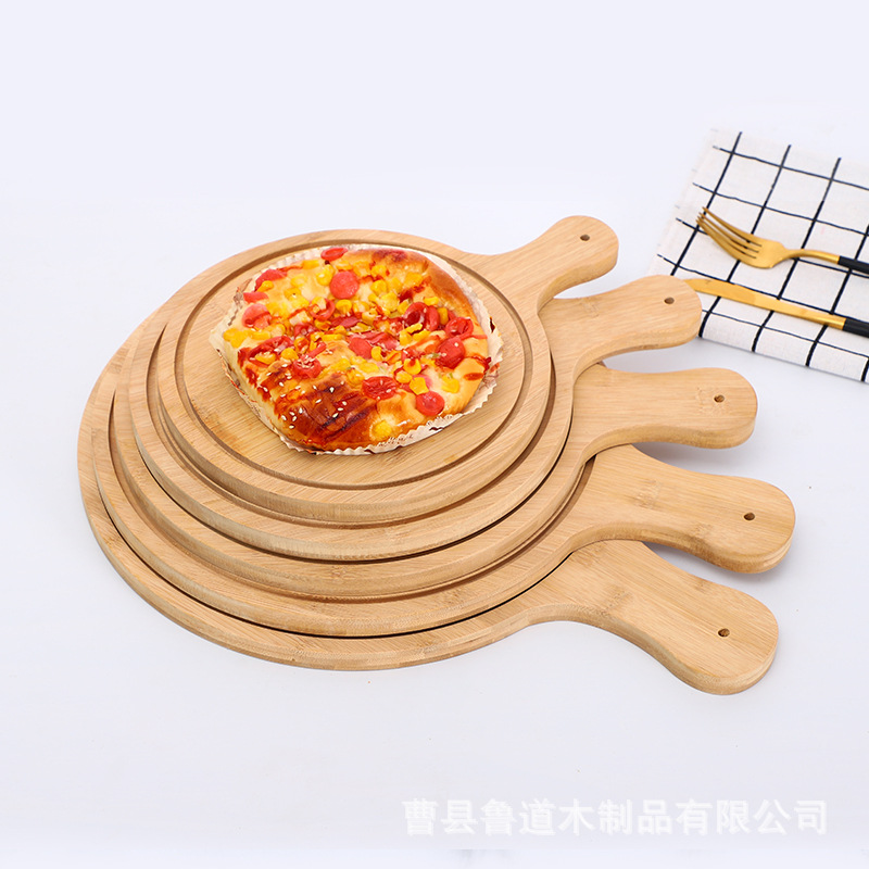 日式木质托盘胡桃木面包板寿司板披萨板茶托盘点心水果盘木质托盘