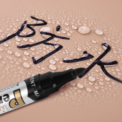 Oil-based marker black waterproof oil-based marker pen large capacity refillable ink rough note good logistics large-head marker pen