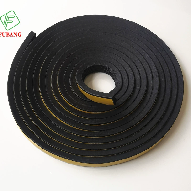 Поставка EPDM EPDM резиновая уплотнительная лента из пенопласта самоклеящаяся звукоизоляция пылезащитная резиновая лента односторонняя клейкая прямоугольная