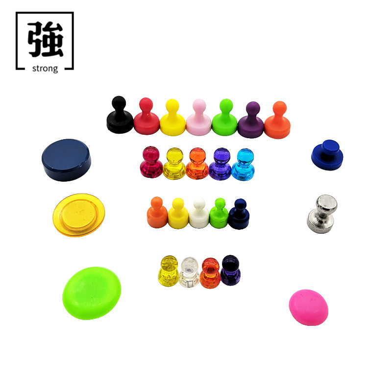 Manufactor Direct selling circular Whiteboard Magnetic particles ordinary black magnet to work in an office teaching colour plane Magnetic patch Powerful magnet