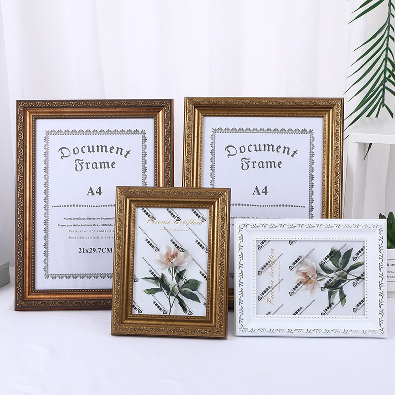 American retro style 67810 inch photo frame can be fixed exhibition decorative wall hanging art special frame home ornaments
