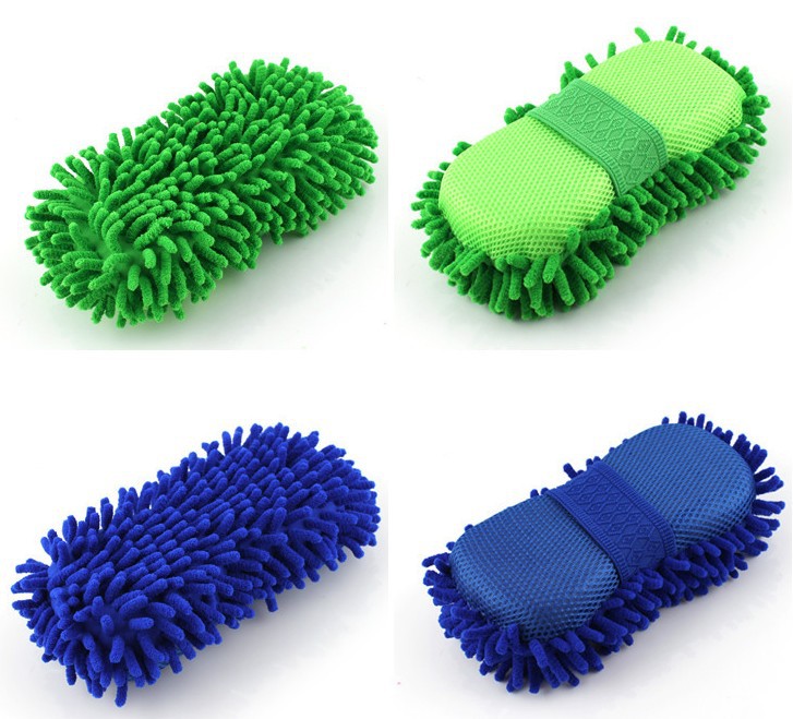 Suministros de lavado de coches al por mayor esponja de lavado de coches/Bloque de esponja de limpieza de coches de gran tamaño extra gruesa chenilla bloque de limpieza de coches image 2