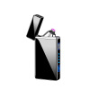 Factory direct selling USB metal charging dual -electric arc lighter to cigarette lighter real electricity volume display windproof personality creativity