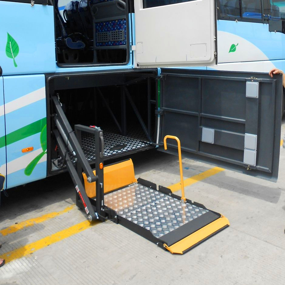 信德泰克客车行李舱旋转式残疾人轮椅升降机 电动升降器