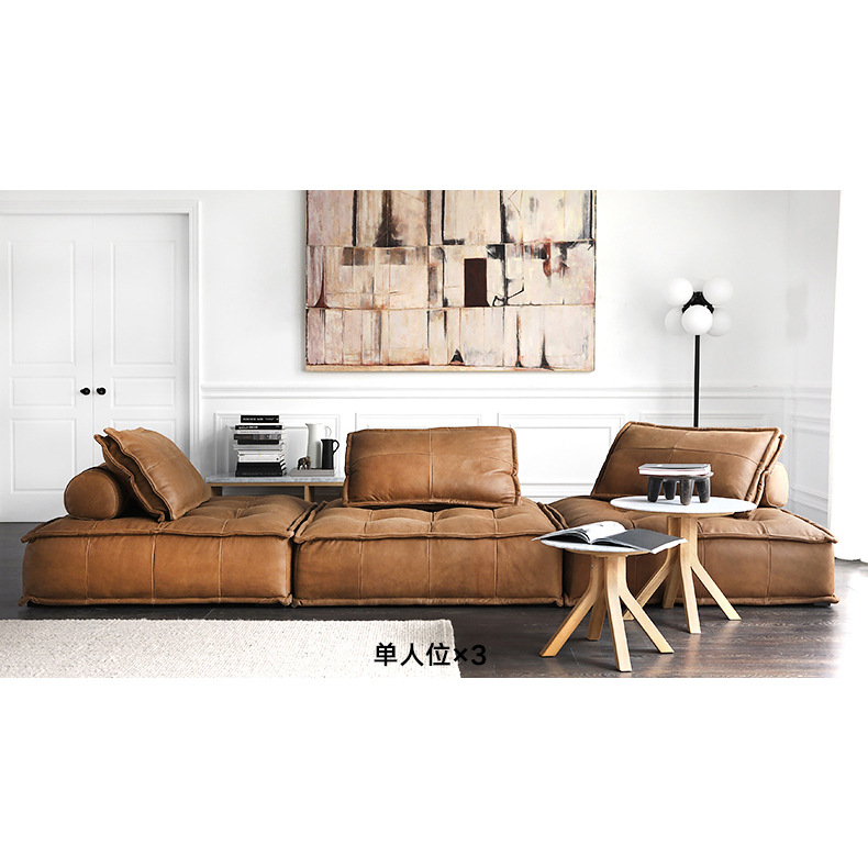 特惠/北欧NORHOR/来自荷兰/ASIADES/意大利设计/皮埃蒙特真皮沙发|ms