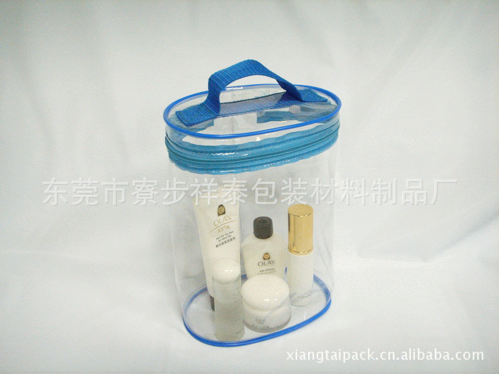 厂家直销生产透明便携拉链 透明pvc化妆品袋