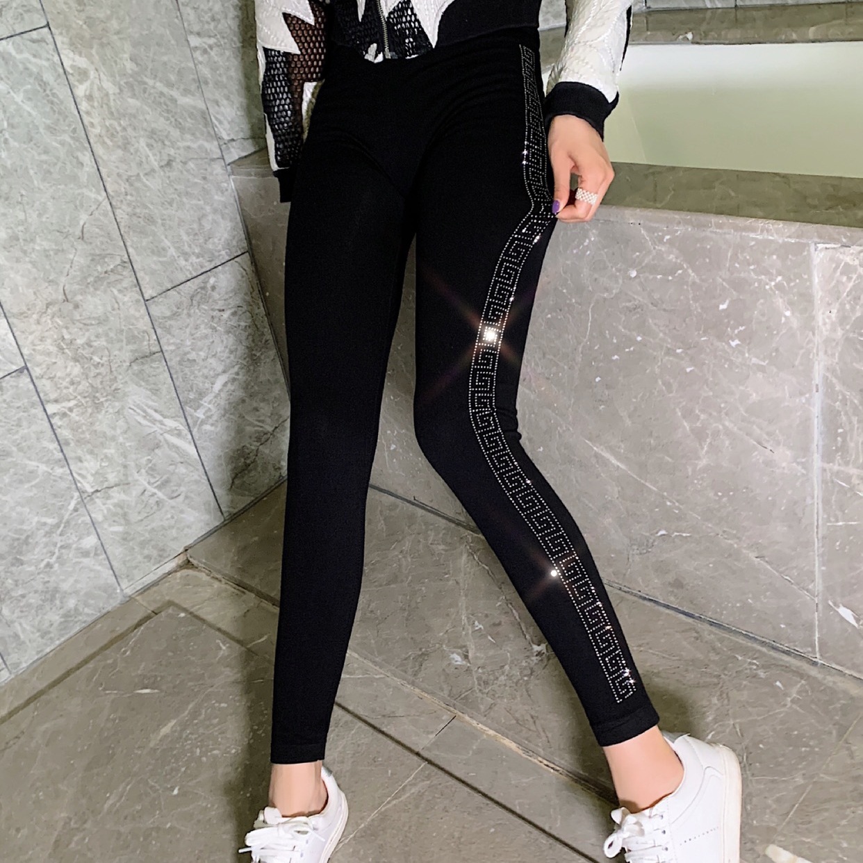 Spring and Autumn Thin Modal Leggings Wo...