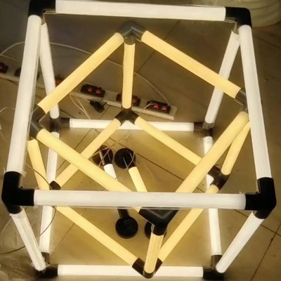 彩色长条户外吊装定制防水灯管 高亮创意造型餐厅酒店装饰灯管