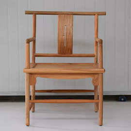 新中式实木圈椅太师椅围椅打坐椅禅椅主人位茶椅子主人椅小官帽椅