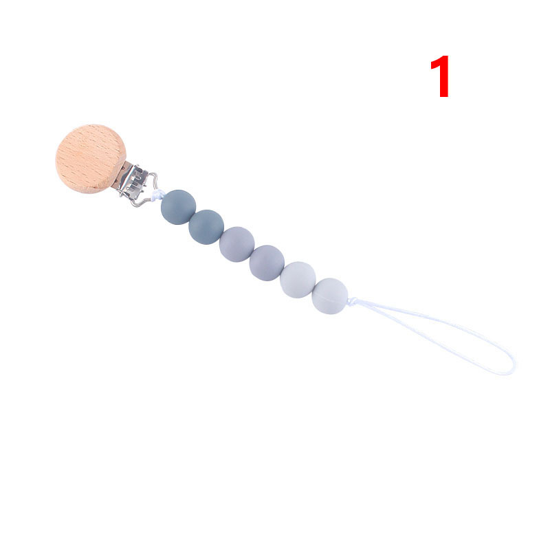 Bebé suministros de haya juguete mordedor bebé chupete de silicona pezón anti-gota cadena Amazon AliExpress Venta caliente