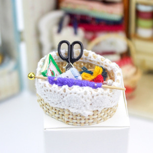 52Dollhouse miniature food play scene model doll house accessories mini wool knitting tools L213