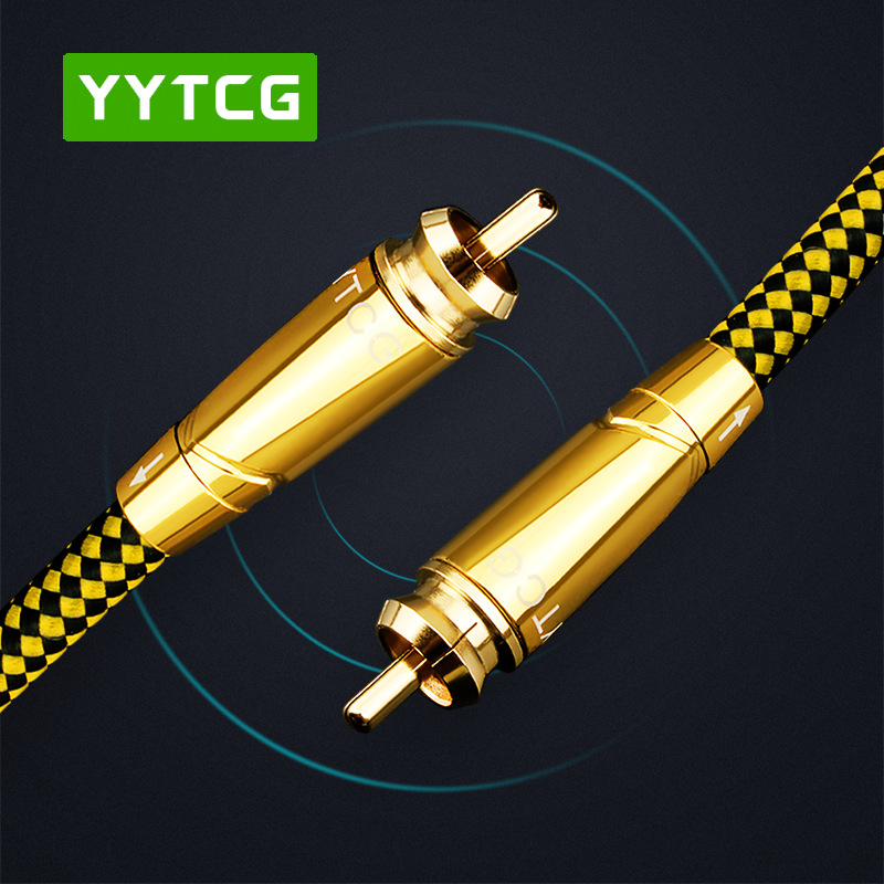 YYTCG-T3 fever digital coaxial audio line single crystal copper audio speaker spdif signal HiFi cable