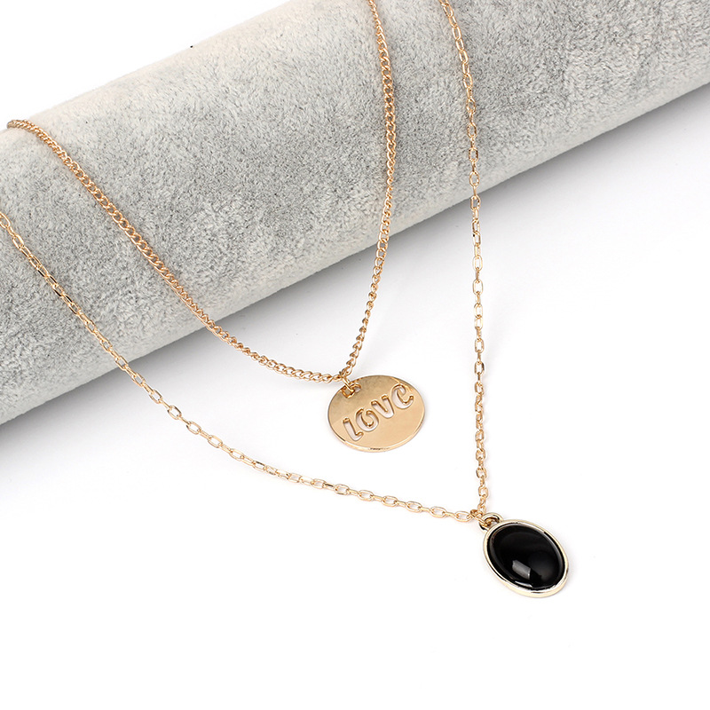 Paragraph Love Personality Multi-layer Necklace New Letter Layered Women's Necklace  display picture 6