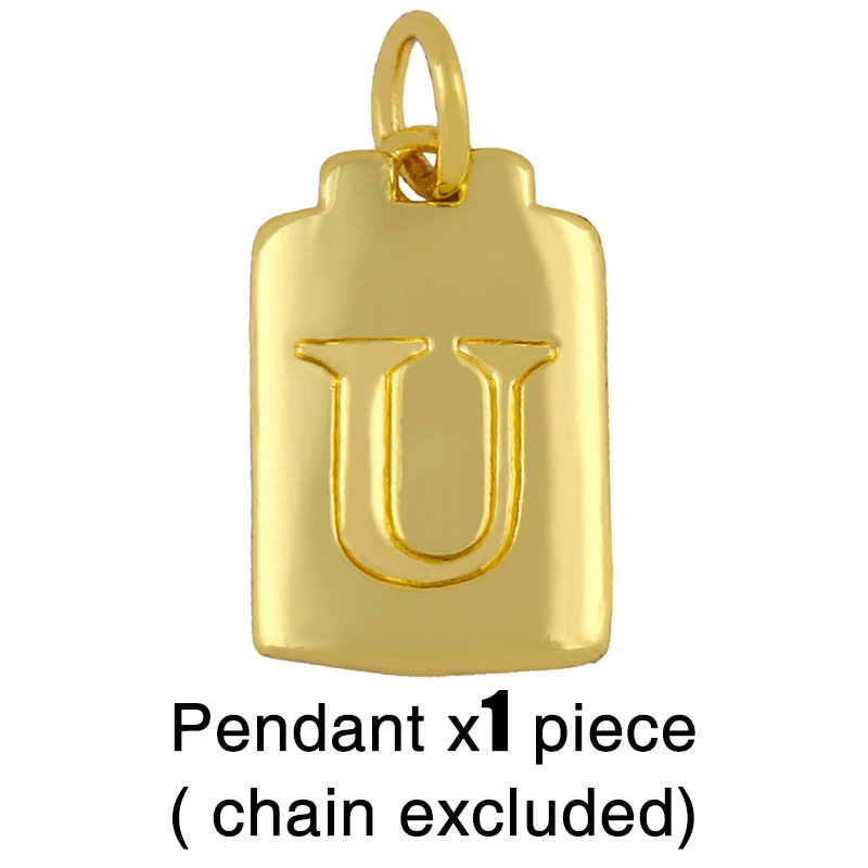 Fashion Letter 18k Gold Plated Necklace In Bulk display picture 12