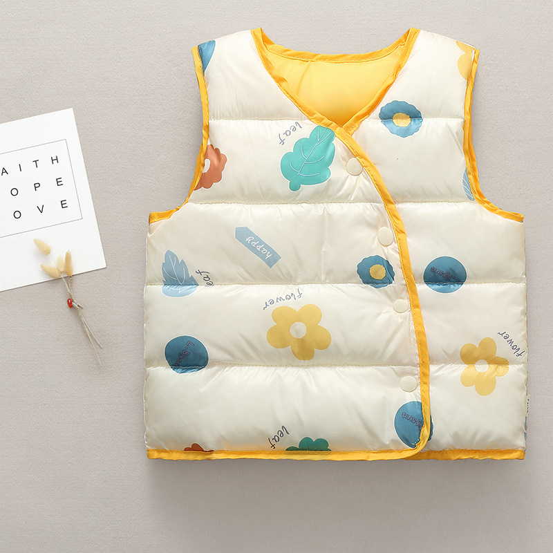 new pattern Autumn and winter children Vest Infants baby Exorcism keep warm Vest men and women Cartoon vest On behalf of