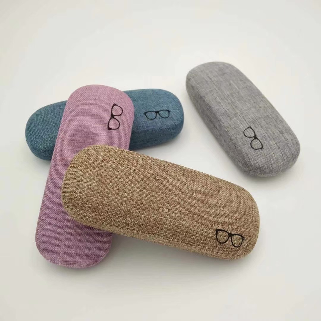 Manufacturer glasses case linen printed...