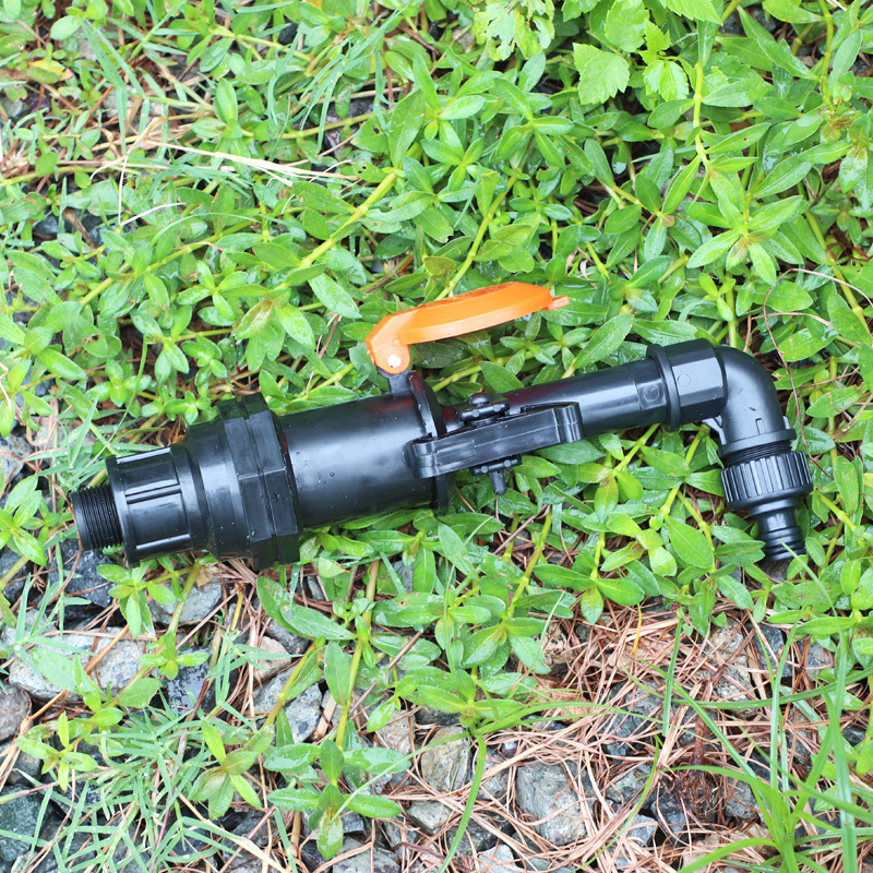 Válvula de toma de agua naranja de 6 puntos estilo Leo jardín granja huerto accesorios de riego por pulverización sin impuestos
