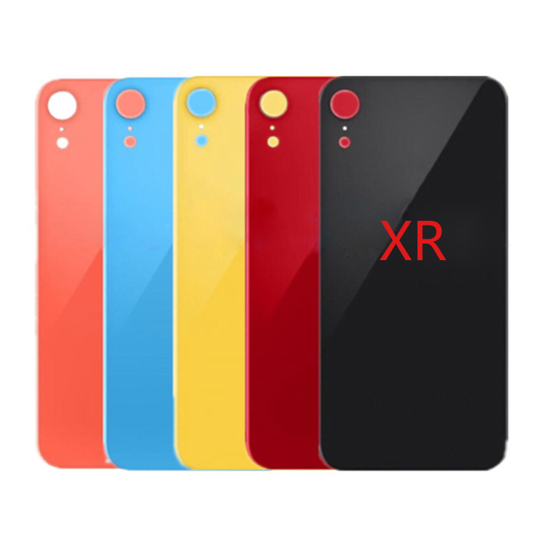 厂家直销适用于苹果后玻璃xr大孔免拆机后盖For iphone xr