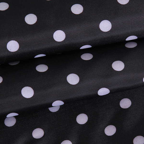Supply 210t polyetap tower printed black and white dot flat -striped…