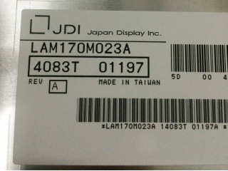 LAM170M023A JDI 17inch1280*1024SXGA日本显示医疗影像IPS显示屏