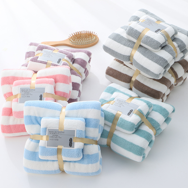 Coral quick dry cotton soft bath towel