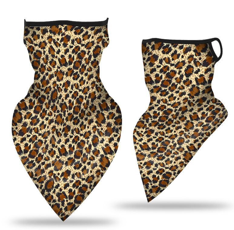 Oído-colgando triángulo bufanda hielo malla de seda máscara transpirable cuello cubierta al aire libre equitación pesca a prueba de viento protector solar cara toalla bufanda