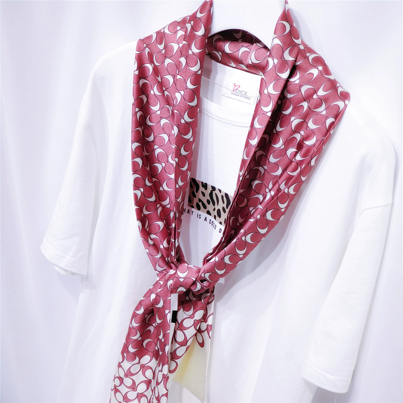 Расширенная имитационная шелковая косынка женская профессиональная стюардесса маленькая сестра ворот японский и корейский стиль сладкий стиль маленькое шелковое полотенце длинный шарф девочке