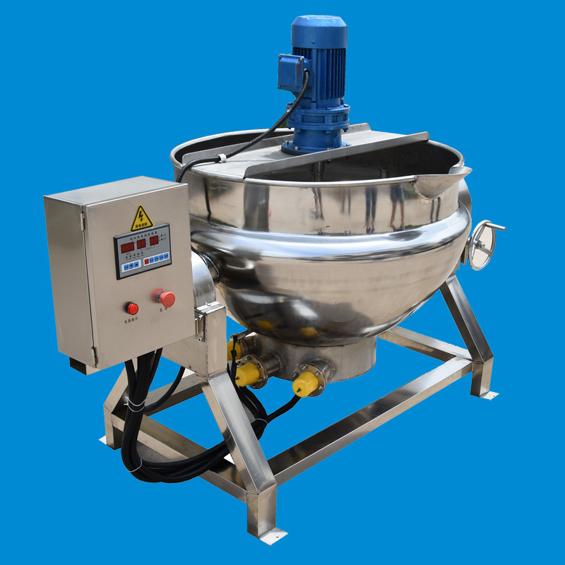 酸梅汤熬制锅 全自动恒温煮果汁机器 电加热500l果冻搅拌熬制锅