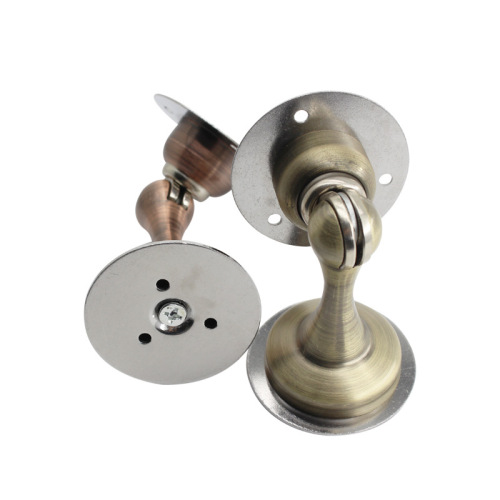 Wholesale thickened punch-free stainless steel black door stopper door top strong magnetic ground suction wall suction high magnetic door bumper